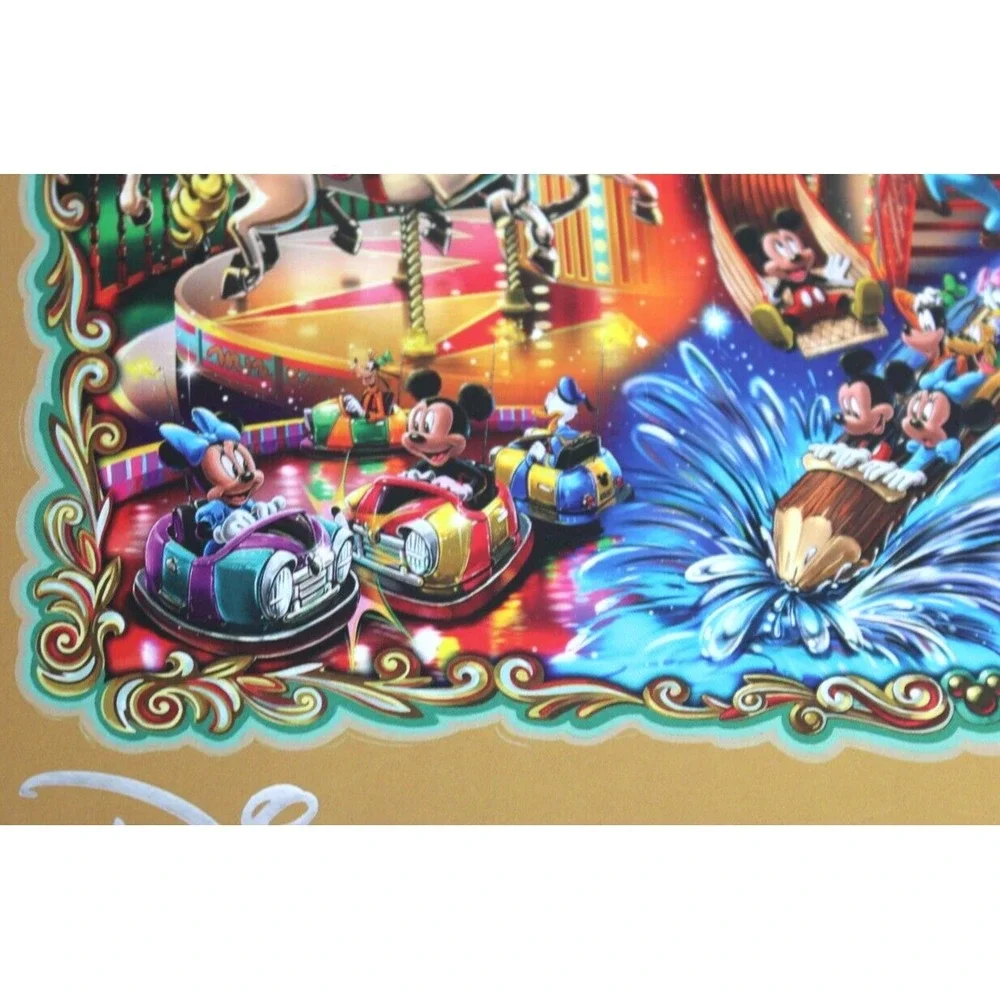Mickey's Carnival~Disney SEALED 1000‎ Pc Puzzle w/Poster Ceaco Silver Select Ed.